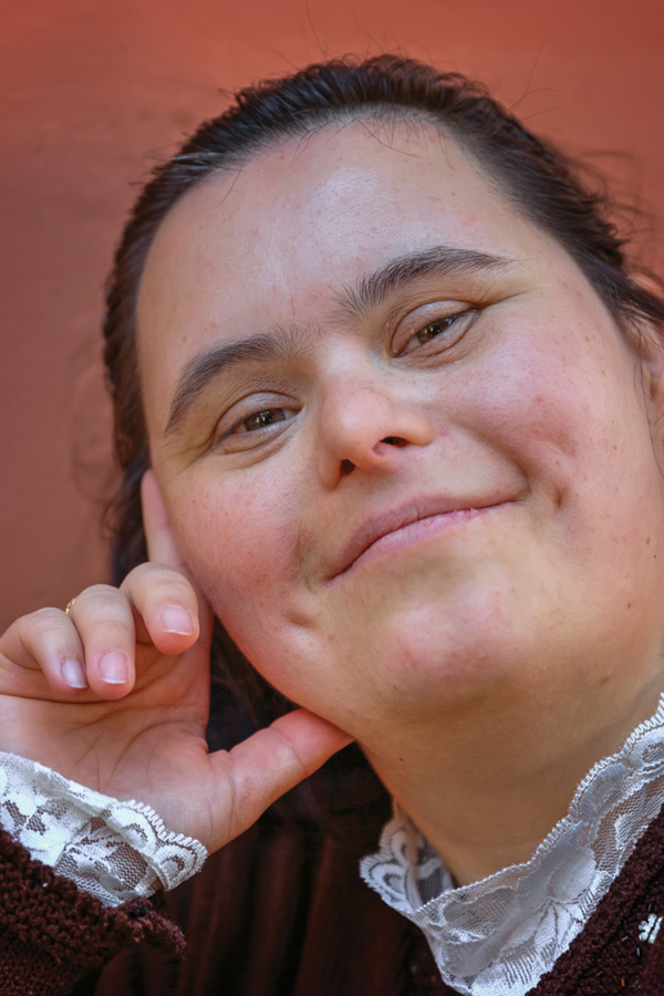 A woman with a developmental disability