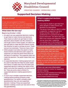 Supported Decision-Making Fact Sheet